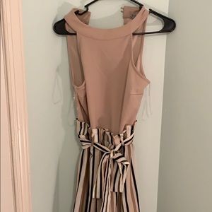Halter top Striped Jumpsuit